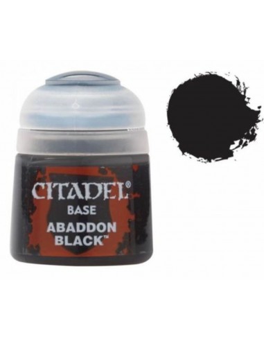Tinta Citadel Base - Abaddon Black...