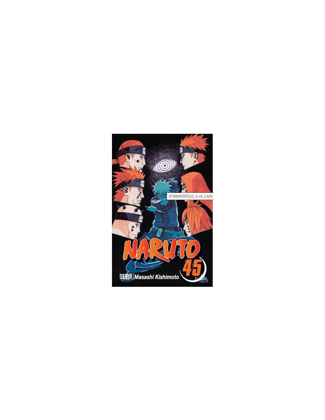 Naruto 45, Mangá em Português, Editora Devir